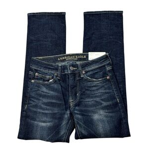 American Eagle Extreme Flex 4 Original Straight Dark Wash Jeans - size 28x30 NWT